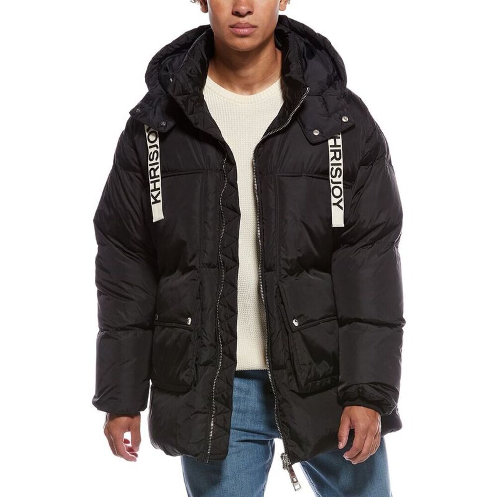 Khrisjoy Mens  Matte Parka, Black